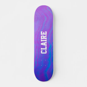 Skateboard Ajoutez Votre Nom Violet Cool