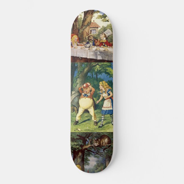 Skateboard Alice dans le panneau de patin du pays des (Recto)