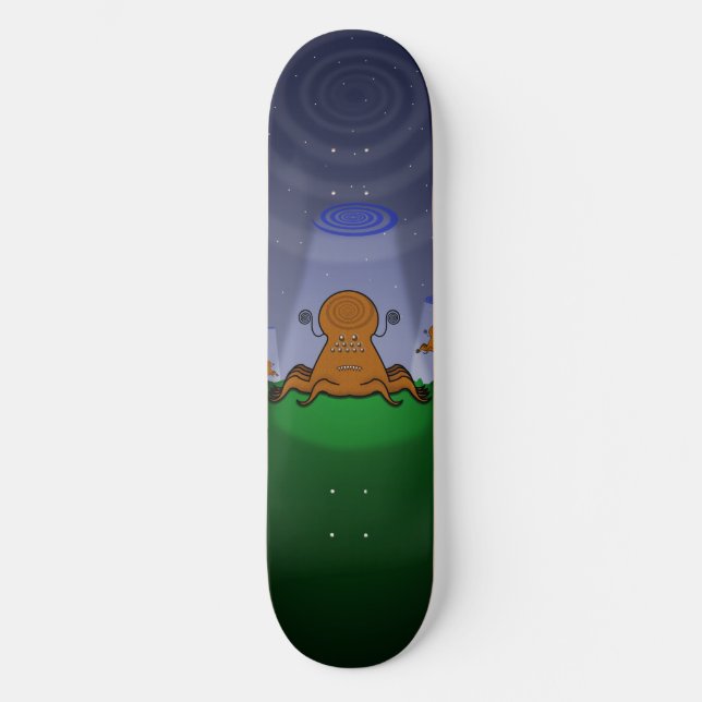 Skateboard ALIENS ! Patinage (Recto)