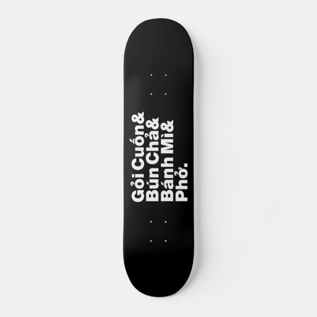 Skateboard Alimentation de rue vietnamienne (Recto)