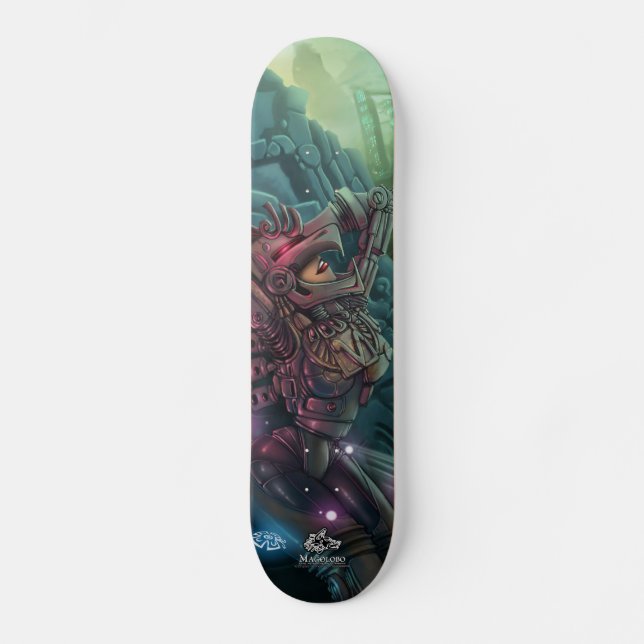 Skateboard Allá de Xochicalco de MAS (Recto)
