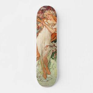 Skateboard Alphonse Mucha, Les Saisons (1896) Le Printemps