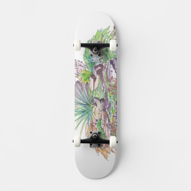 Skateboard Aménagement alpin de jardin (Recto)