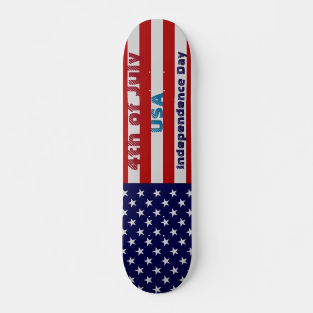 Skateboard American Flag 4 juillet Independence Skate (Devant)