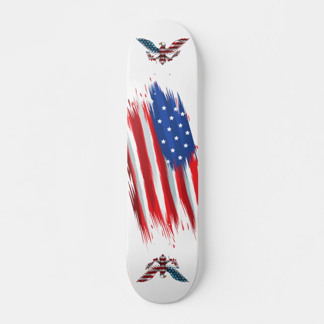 Skateboard, American Flag Skateboard (Front)