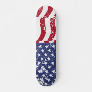 Skateboard American Flag Waving - Trouvé #2