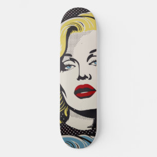 Skateboard American Retro Pop Art Diva