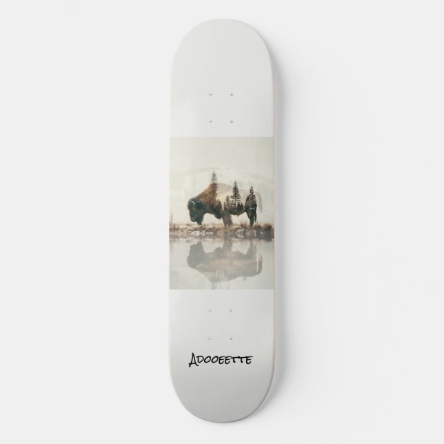 Skateboard amérindien personnalisé (Recto)