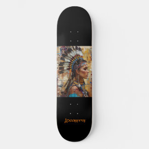 Skateboard amérindien personnalisé
