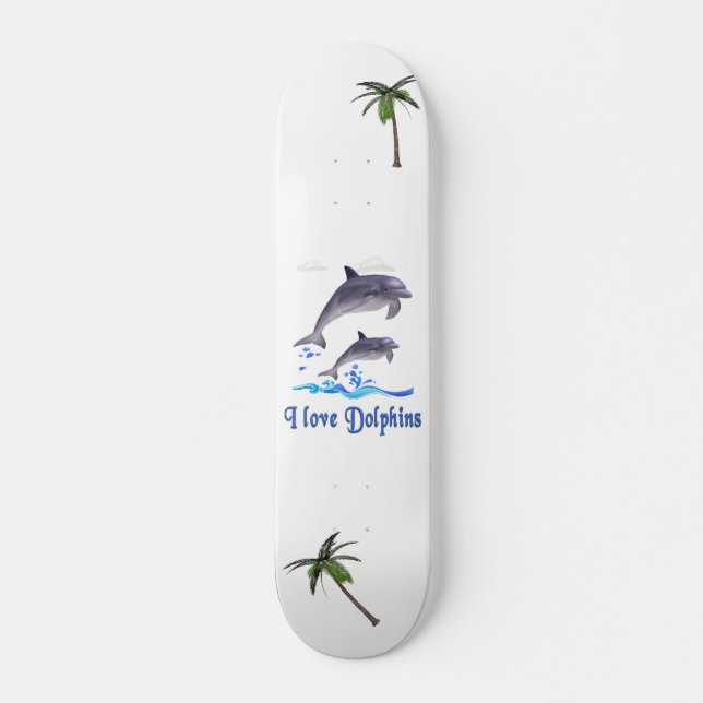 Skateboard Amour de dauphin (Devant)