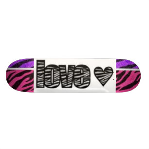 Skateboard Amour de zèbre