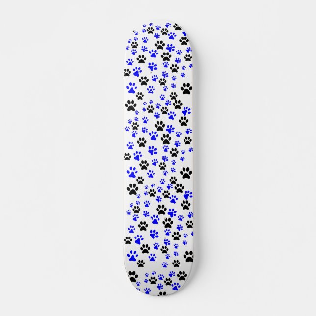Skateboard Amoureux des chiens Paws Motif (Devant)