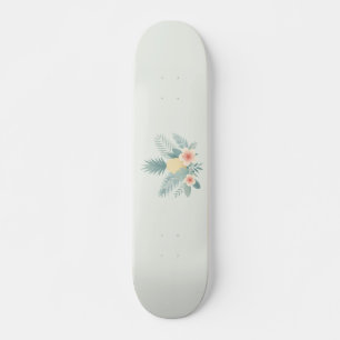 Skateboard Ananas floral & Hawaiian