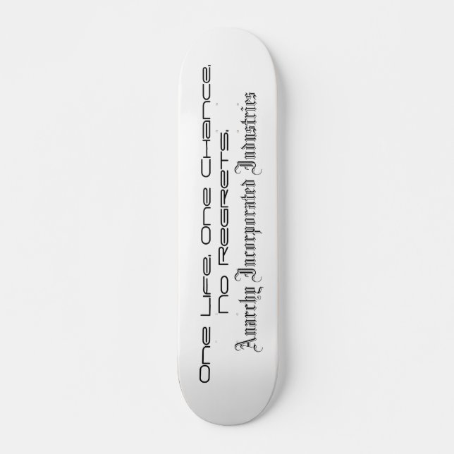 Skateboard Anarchie inc. - Vieux conseil pédagogique (Devant)
