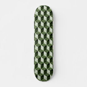 Skateboard Ancien Motif de bloc 03 - Rétro