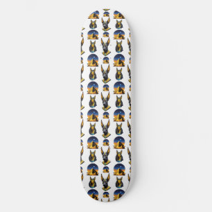 Skateboard Ancienne Egypte Pyramide Anubis Motif Design