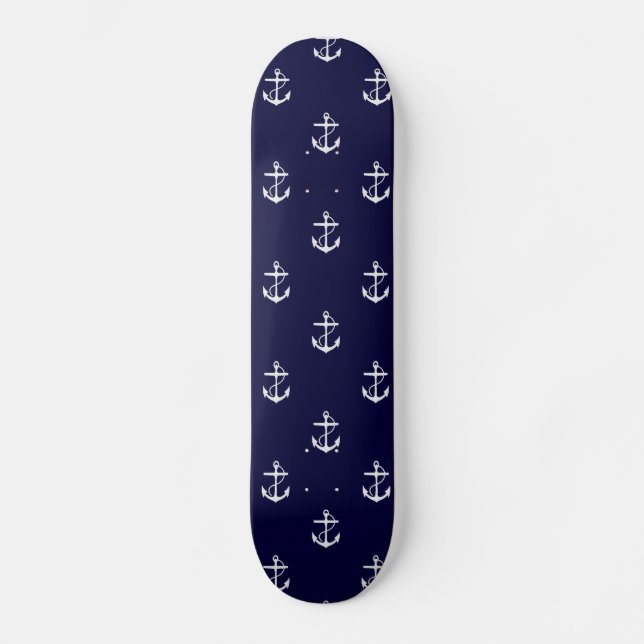 Skateboard Ancre Nautique Personnalisé (Recto)