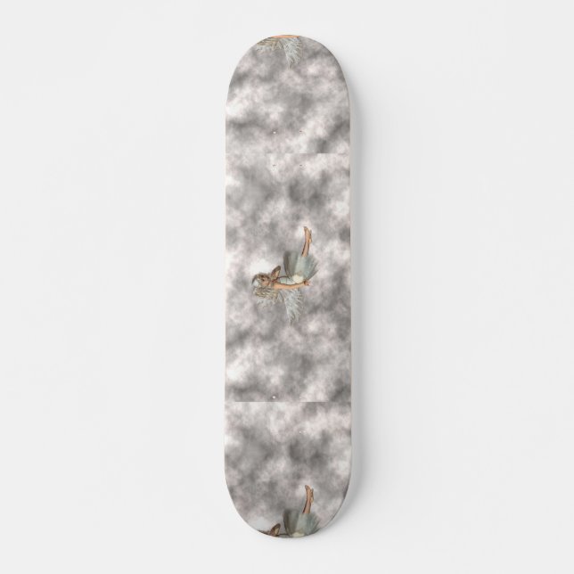 Skateboard Ange dans les nuages (Devant)