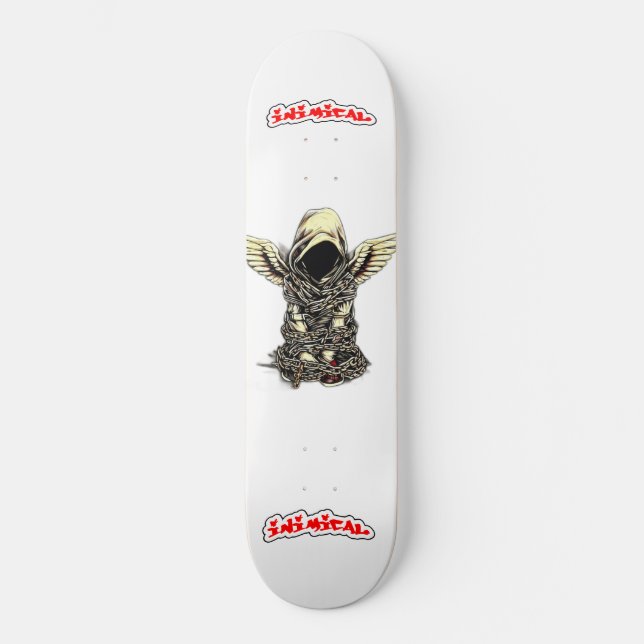 Skateboard Ange enchaîné (Recto)