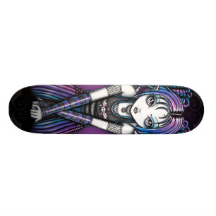Skateboard Ange observé gothique d'Ariel grand Emo