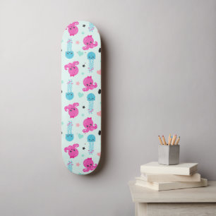 Skateboard Animaux de mer, Vie de mer, poulpe, méduses, Coeur