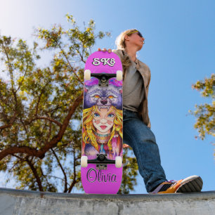 Skateboard Anime girl