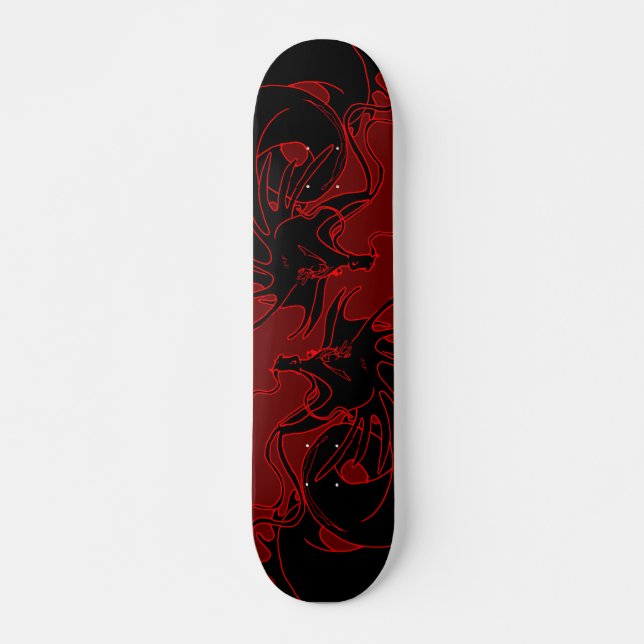Skateboard Anopurodon Double Dragon noir (Devant)