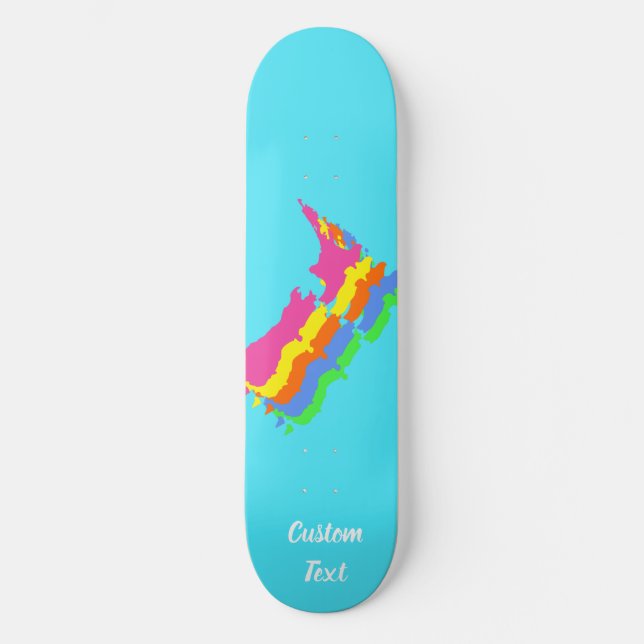 Skateboard Aotearoa Nouvelle-Zélande Pays, NZ Kiwiana, Person (Recto)