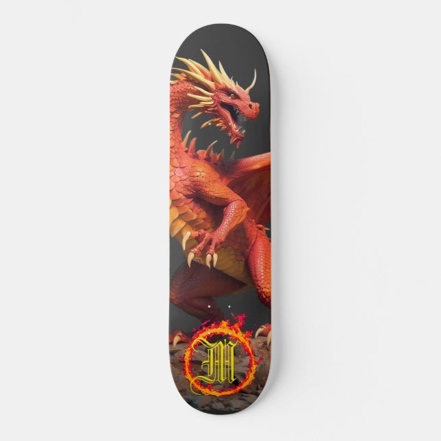 Skateboard *~* AP88 Cercle de feu Élément Dragon Fierce (Recto)