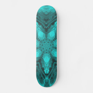 Skateboard Aqua Star Kaleidoscope
