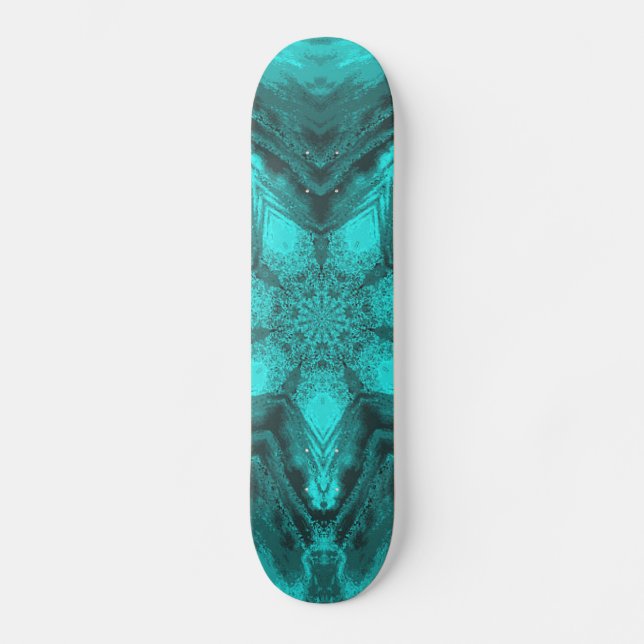 Skateboard Aqua Star Kaleidoscope (Recto)