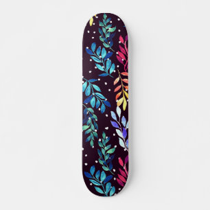 Skateboard Aquarelle Florale