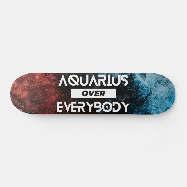 Skateboard Aquarius Zodiac moderne (Horz)