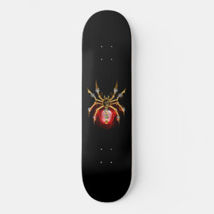 Skateboard Araignée en vapeur noire