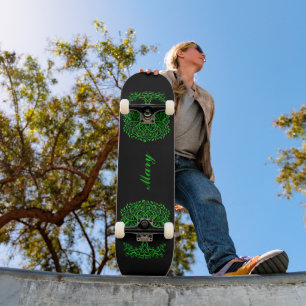 Skateboard Arbre Celtique Vert De Vie