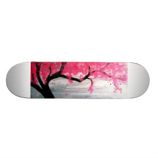 Skateboard Arbre de fleurs de cerisier
