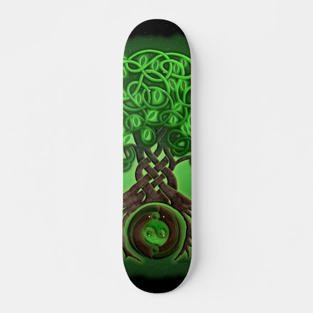 Skateboard Arbre de la vie celtique (Devant)