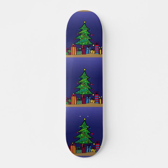 Skateboard Arbre de Noël (Devant)
