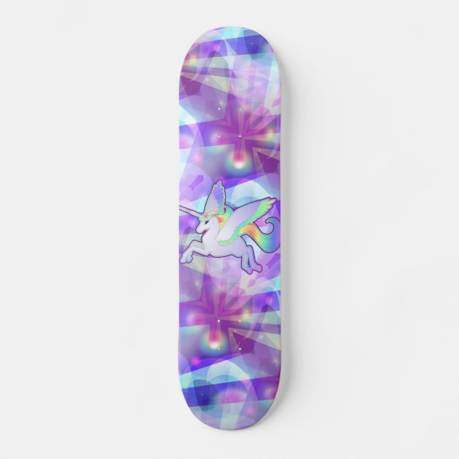Skateboard Arc-en-ciel Alicorn (Recto)