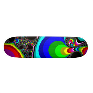 Skateboard Arc-en-ciel globulaire - fractale