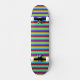 Skateboard Arc-en-ciel rouge orange jaune bleu bleu violet Ar