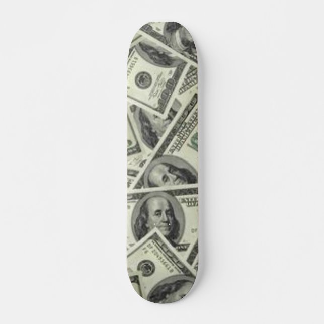 Skateboard argent (Devant)