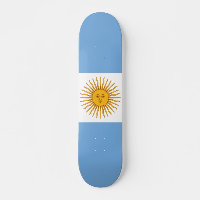 Skateboard Argentina flag (Devant)