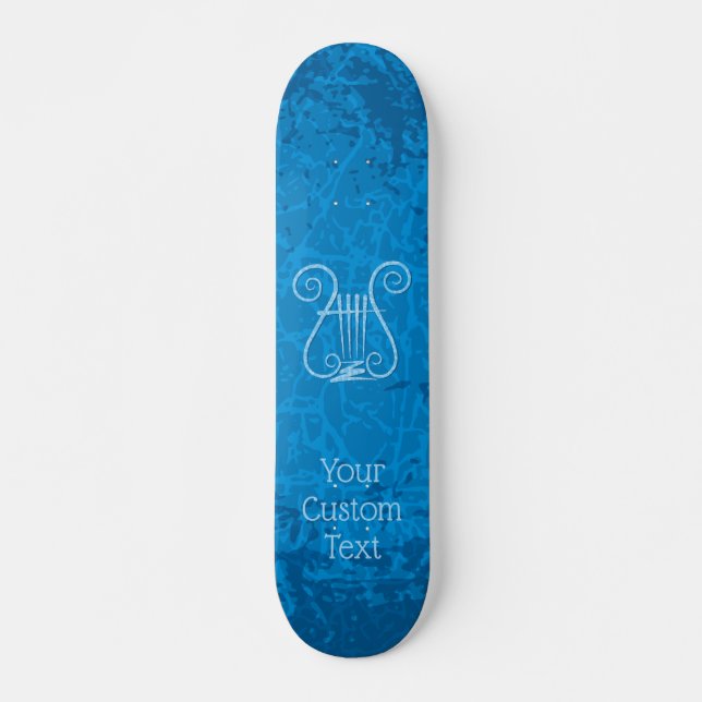 Skateboard Arrière - plan Blue Lyre (Devant)