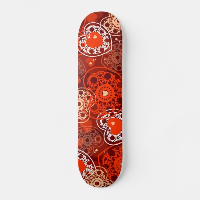 Skateboard Arrière - plan de coeur, patinage (Recto)