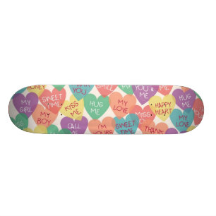Skateboard Arrière - plan de forme d'amour