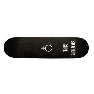 Skateboard Arrière - plan noir, symbole femelle, patineur,