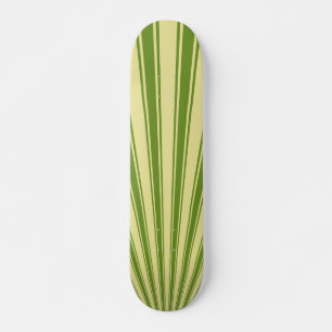 Skateboard Arrière - plan Retro Green Funky Sun Rays