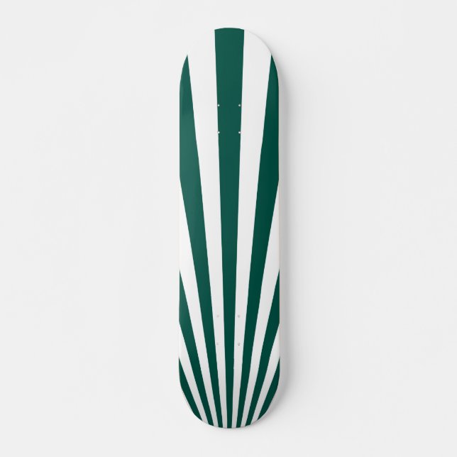 Skateboard Arrière - plan rétroactif Turquoise de rayons Sun  (Devant)