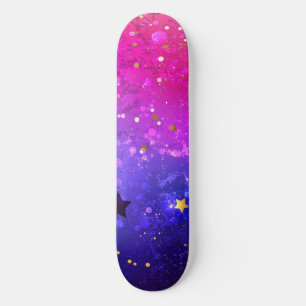 Skateboard Arrière - plan rose brillant